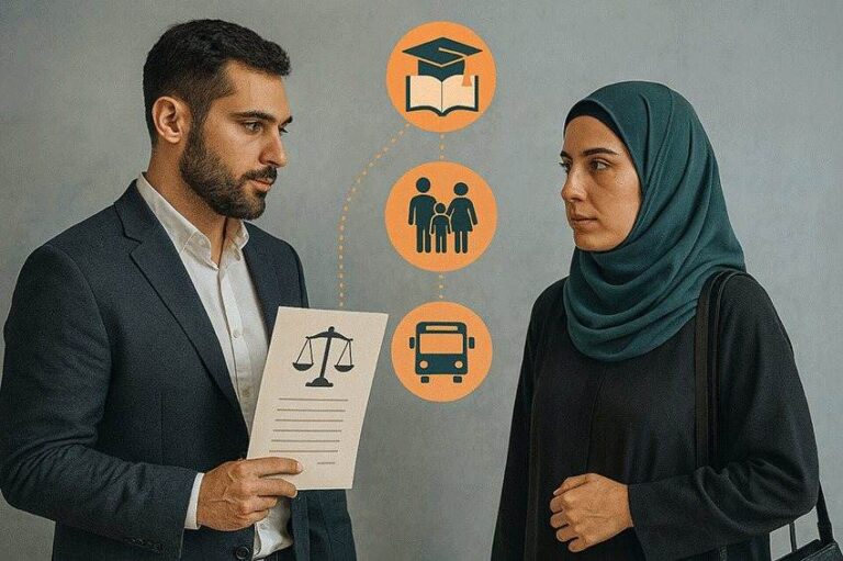 نفقه، حقوق زن و وظایف قانونی مرد در تحصیل، اشتغال و رفتوآمد خانوادگی